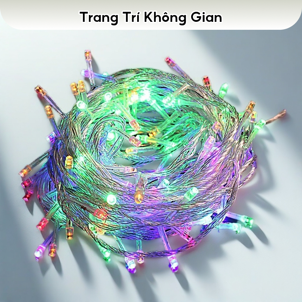 Bộ Đèn Nháy Led Kim Cương, Dây Led 4 Lõi Đồng, Chế Độ Nháy