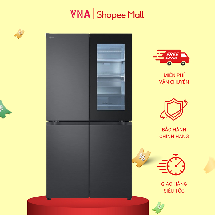 Tủ lạnh LG Inverter 666 lít Multi Door InstaView LFB66BLMI - Freeship - Bảo hành chính hãng 24 tháng