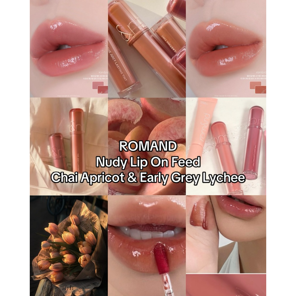 [Màu 34 - 35] Son Bóng Romand The Juicy Lasting Milk Tea Nude