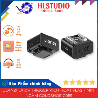 Ulanzi LA10 Trigger Kích Hoạt Flash Mini Ngàm Coldshoe C059 2.4GHz 8m Type-C