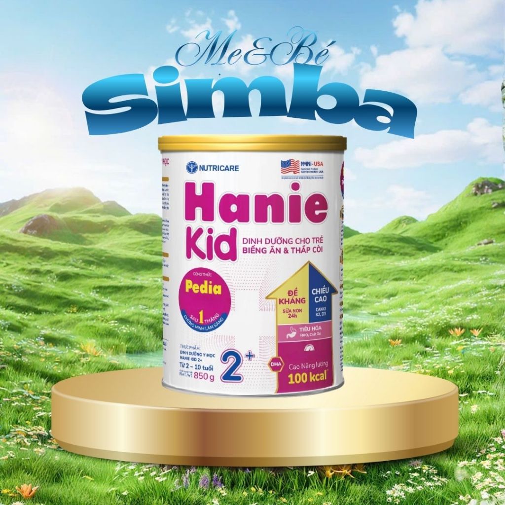 Sữa Bột Sữa Hanie Kid Màu Hồng