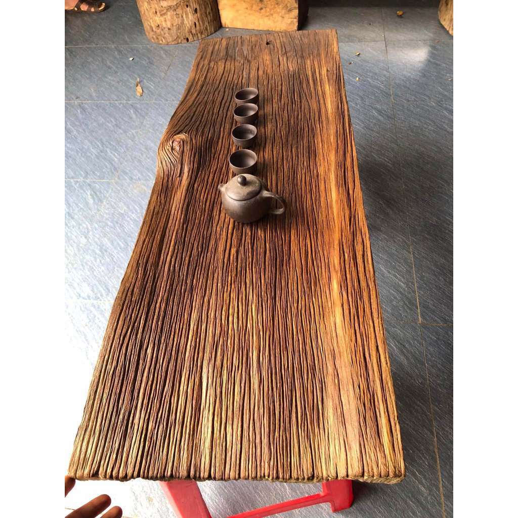 Tấm Gỗ Lũa Pơ Mu (Không Kèm Chân) Làm Mặt Bàn, Biển Hiệu, Phôi Gỗ Lũa Nguyên Tấm Tự Nhiên, Ván Lợp M