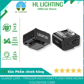 Ulanzi LA10 Trigger Kích Hoạt Flash Mini Ngàm Coldshoe C059 2.4GHz 8m Type-C HL Lighting
