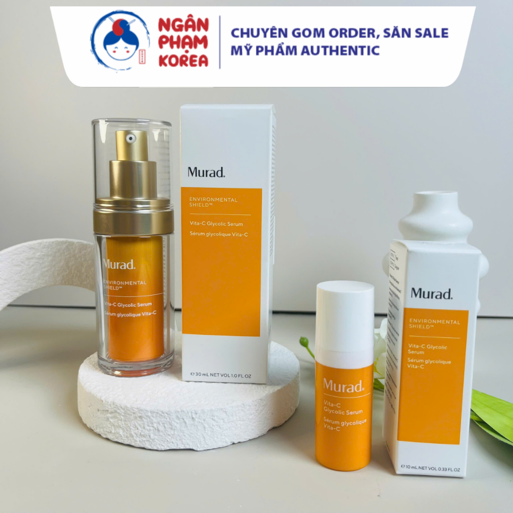 Tinh chất hỗ trợ sáng da, làm đều màu da Murad Vita-C Glycolic Serum l Ngân Phạm Korea