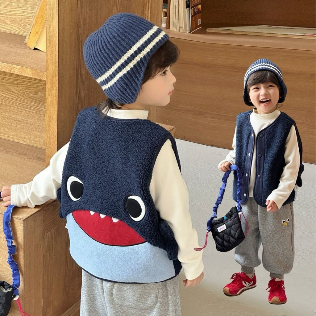 Áo gile Baby Shark cho bé loại 1 Qc