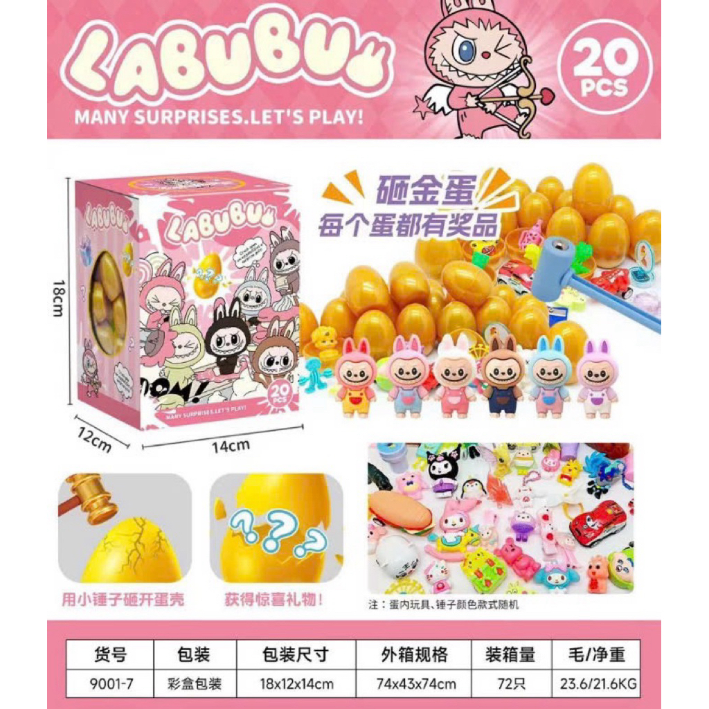 Đập trứng vàng Labubu, Koromi, Capybara dành cho bé - Ken’s Kids Toys Shop