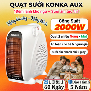 Quạt Sưởi Ấm Phòng Cho Bé Zlife 2000W, Máy Sưởi Mùa Đông 3 Chế Độ An Toàn Tiết Kiệm Điện Không Khô Da