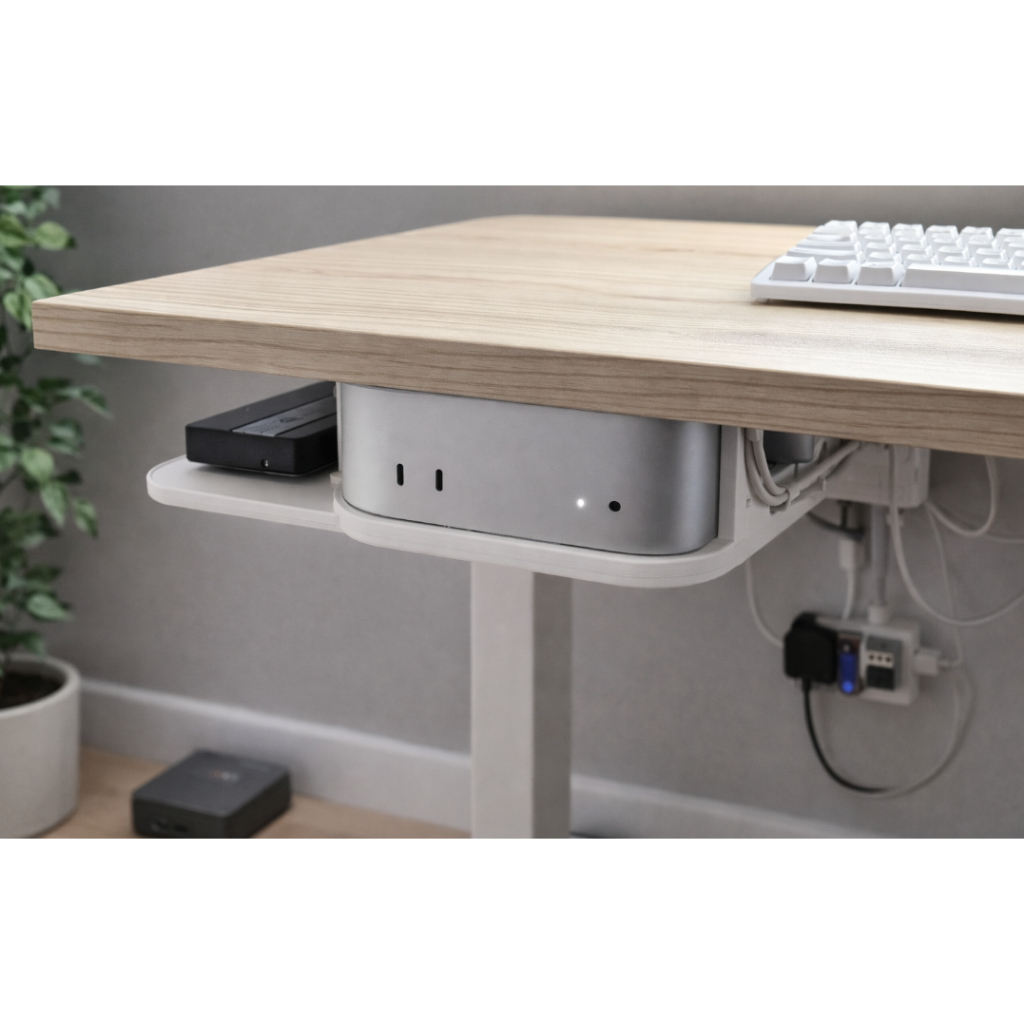 Đế Gắn Dưới Bàn Cho Mac Mini | Giá Treo Mac Mini M4 / M4 Pro | In 3D Chắc Chắn