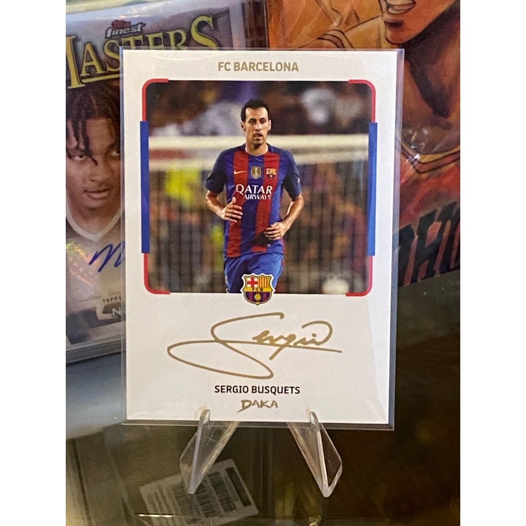 [ONLY 1 CARD PER BOX] Thẻ Chữ Kí In Sergio Busquet & Kounde Daka Barcelona 2025-25 INSTANT CHEKI