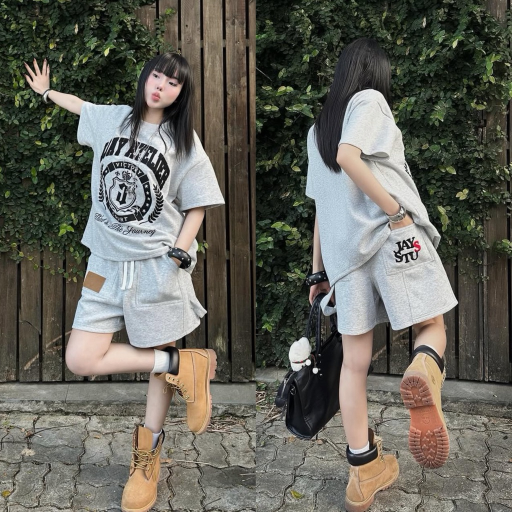 Quần Short Thun JISTU ống rộng vải nỉ 2DA Form ngắn màu ĐEN/XÁM TIÊU Unisex Nam nữ 🖤 Jaystoree | BigBuy360 - bigbuy360.vn