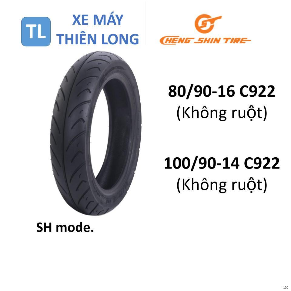 120. Lốp vỏ Cheng Shin Không ruột 80/90-16 C922 & 100/90-14 C922 Lốp dành cho xe dành cho xe SH mode