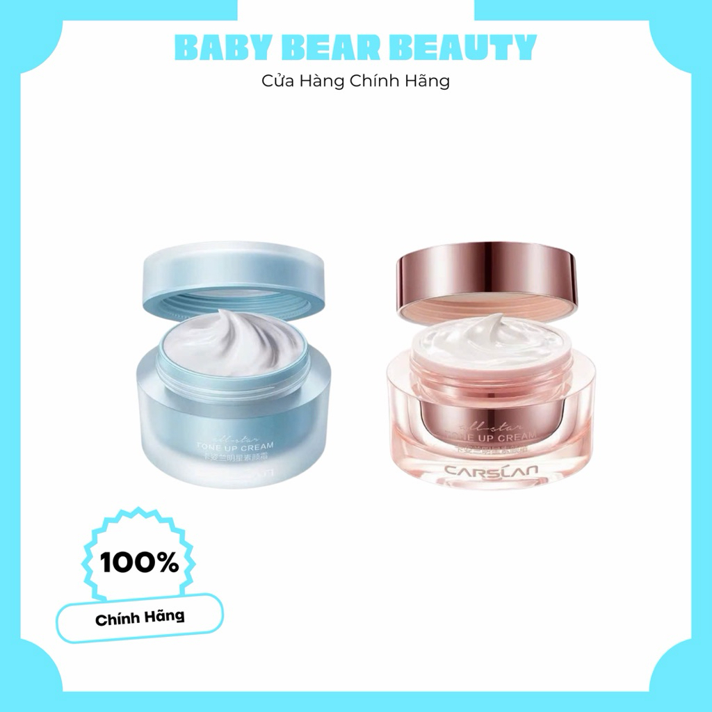 [CARSLAN] Kem Nâng Tone Da CARSLAN Kem Lười Trang Điểm Kem Lót Che Khuyết Điểm Hiệu Quả 50g