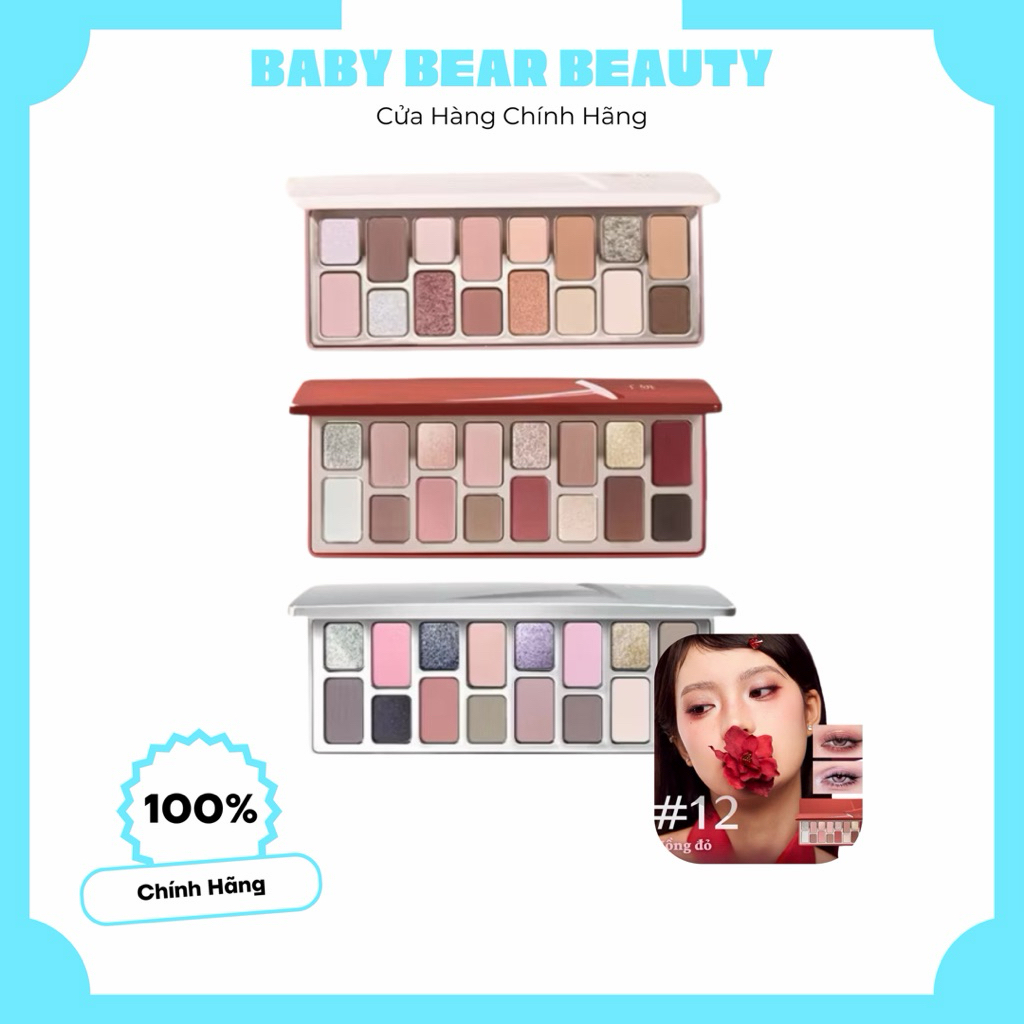 [CHEERYEP] Bảng Mắt Qianyan Cheeryep True 16 Ô Nhũ Lỳ Đa Năng