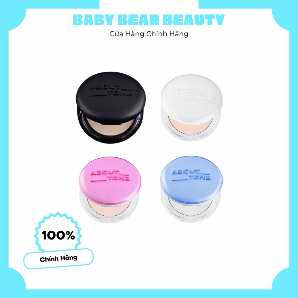 [ABOUT TONE] Phấn Phủ Nén Kiểm Dầu , Siêu Mịn , Che Phủ ABOUT TONE Powder Pact