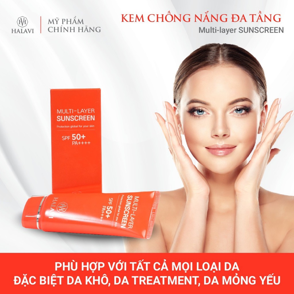 {CHÍNH HÃNG}  KEM CHỐNG NẮNG HOÀI VÂN - KEM CHỐNG NẮNG HALAVI