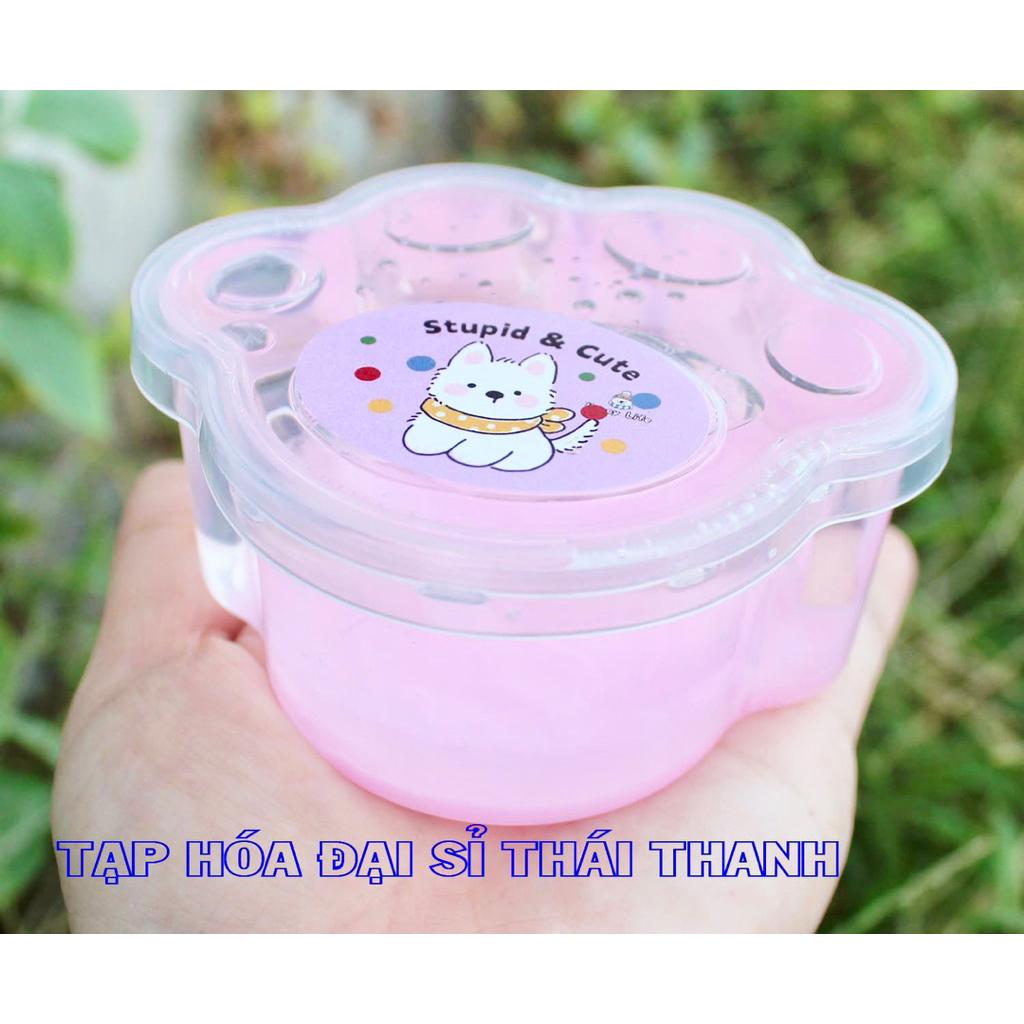 Slim - slam thuỷ tinh trong suốt kiểu rau câu hình chân mèo