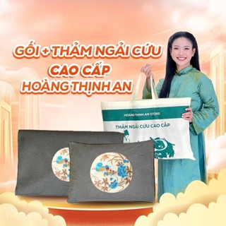 Combo Gối và Thảm Ngải Cứu Thịnh An Cao Cấp – Đệm Sưởi Ngải Cứu Đông Y Thải Điện, Bảo Vệ Sức Khỏe Người Dùng