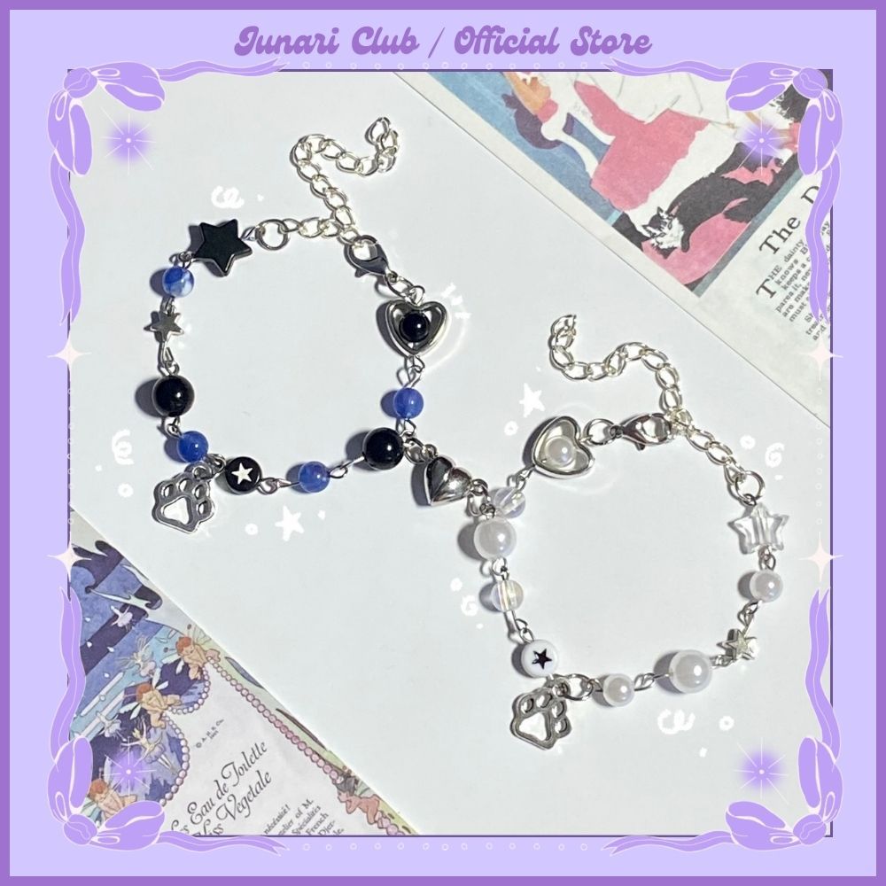 Vòng tay handmade Oggy & Olivia couple bracelet - Vòng tay đôi Oggy chất liệu thép không gỉ - Junari