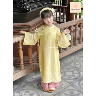 Áo dài bé gái cao cấp Melisa 8-45kg