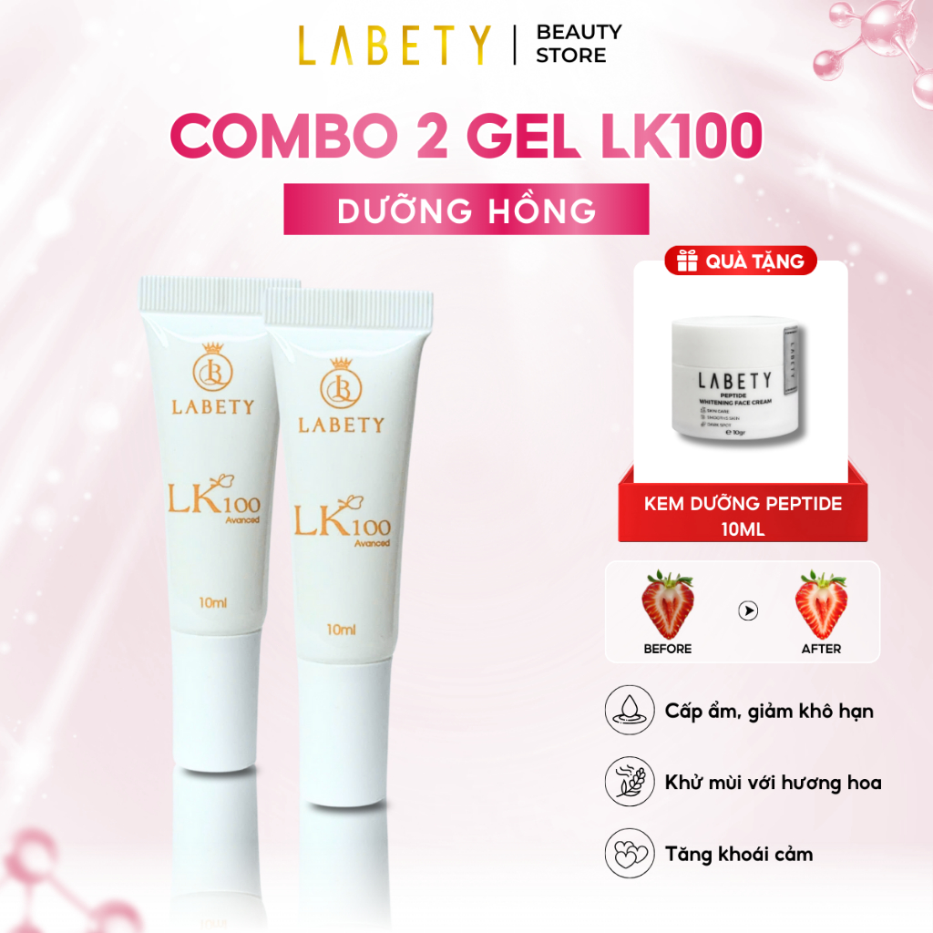 Combo 2 Gel se khít vùng kín LK100, làm hồng, giảm khô hạn, ngăn mùi vùng kín 10ml