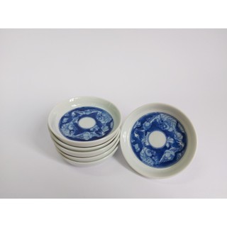Bộ ấm chén Bát Tràng men lam vẽ long ẩn ( 3 mẫu )