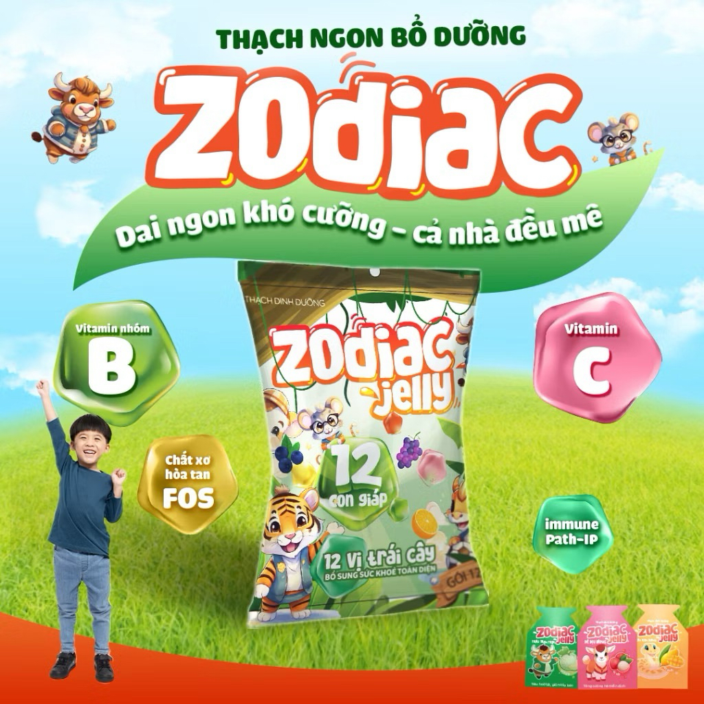 Thạch Dinh dưỡng Zodiac Jelly 12 con giáp