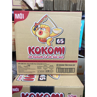 Mì Kokomi Vị Tôm Chua Cay Thùng (30 gói x 65g/90g)
