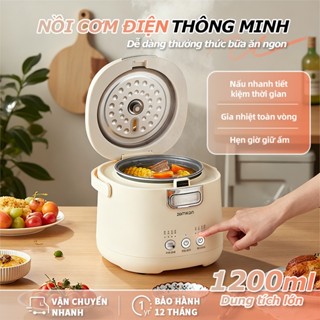 Nồi Cơm Điện Mini, Dung Tích 1.2 L, Thích Hợp Cho 1-2 Người, 4 Chế Độ, Bảo Hành Chính Hãng 12 Tháng