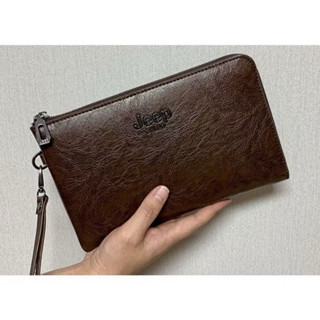 Ví Da Nam Cầm Tay Bảo Hành 12 tháng JILUO Ví Dài Nam Cầm Tay Cao Cấp Đựng Trọng Lịch Lãm