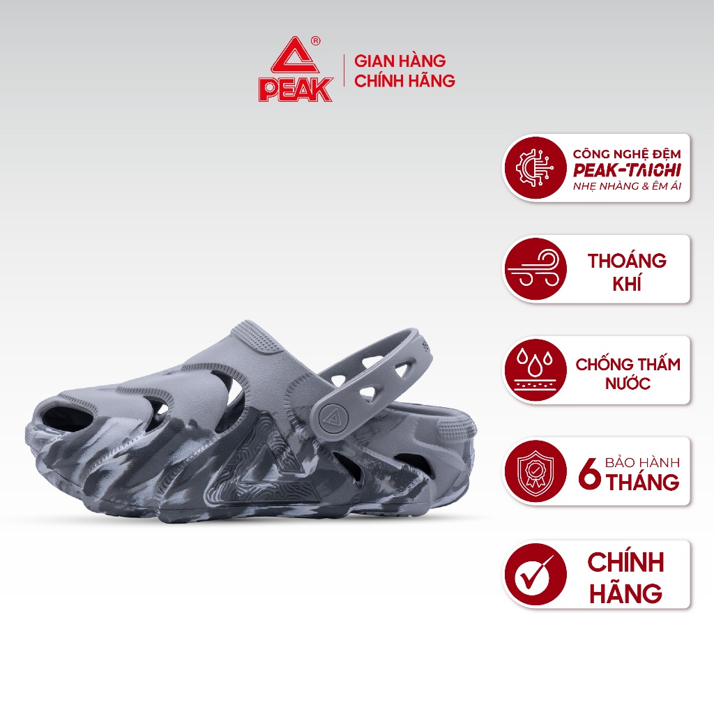 Dép PEAK SANDALS Clogs công nghệ đế TAICHI êm ái đàn hồi thoáng khí, tiện lợi  ET52391L ET42811L