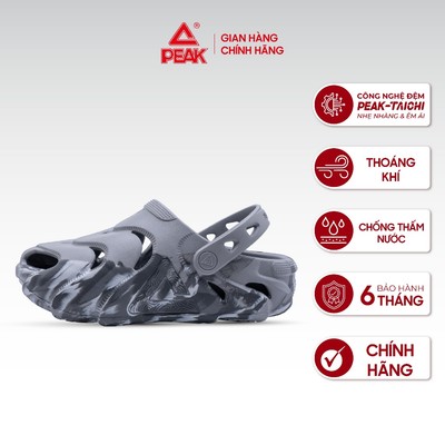 Dép SANDALS Clogs PEAK - Công Nghệ Đế TAICHI Êm Ái, Đàn Hồi, Thoáng Khí, Tiện Lợi ET52391L ET42811L