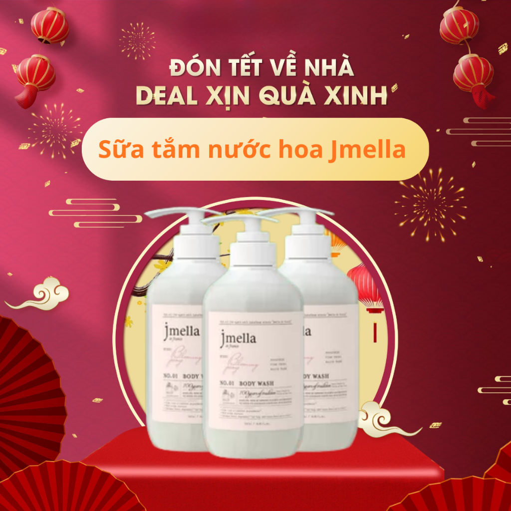 Sữa Tắm Dưỡng Ẩm Hương Nước Hoa Jmella In France Body Wash 1000ml - C769 Hân Cosmetic