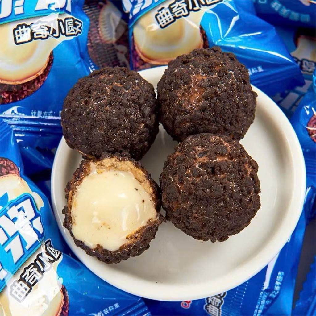 Bánh Oreo Socola Nhân Tan Chảy Mix Socola, Dâu Tây, Kẹo Oreo Bọc Sữa Chảy 3 Lớp