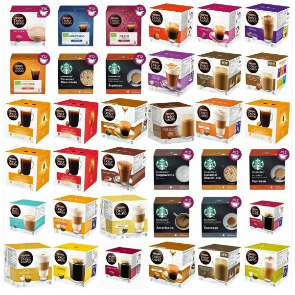 Cà Phê Viên Nén Nescafe Dolce Gusto, Viên Nén Cafe Dolce Gusto, Hộp 16 Viên, Nhiều Vị, Hàng Chính Hã