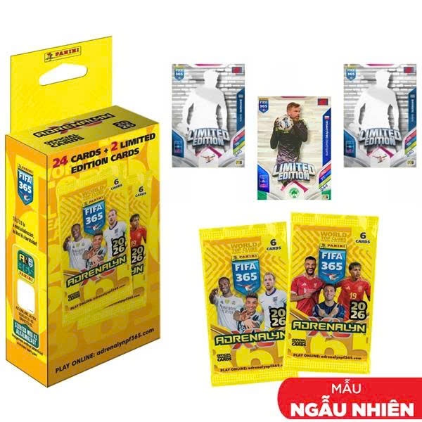 Hộp Giấy Thẻ Hình Fifa 365 2026 Adrenalyn - Panini