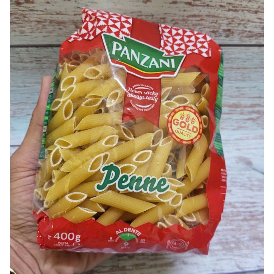 [Gói 400g – PENNE] NUI ỐNG XÉO PANZANI Penne Rigate Pasta