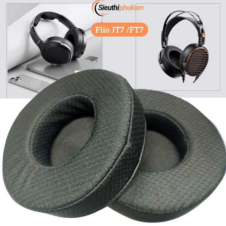 2 Miếng Đệm mút tai nghe FiiO JT7 FT7 FT5 , ốp tai nghe FiiO JT7 FT7 FT5 105 chất liệu Vải / Da