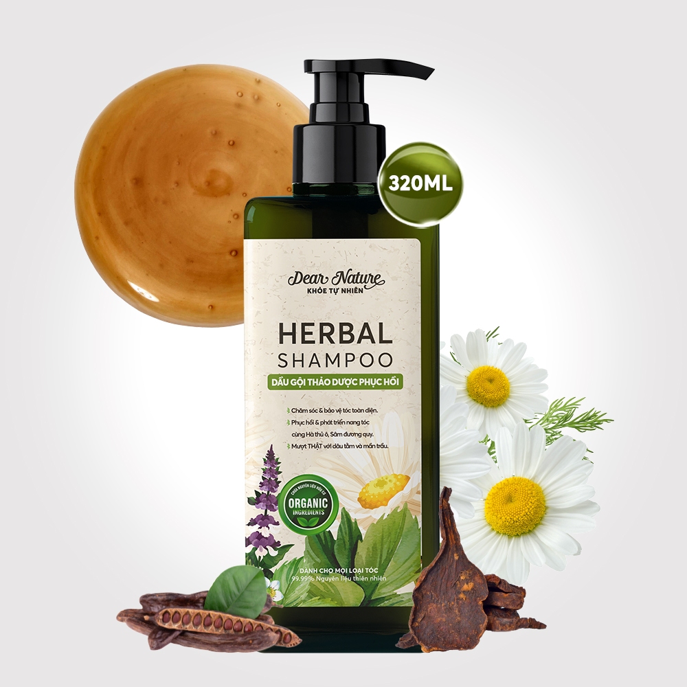 Dầu gội thảo dược phục hồi Dear Nature - HERBAL SHAMPOO