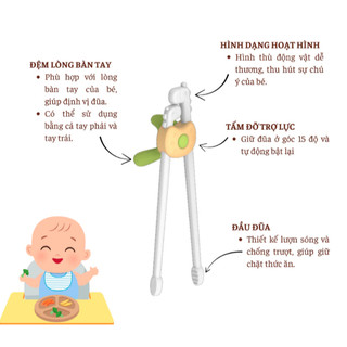 Đũa tập ăn cho bé Hallysen