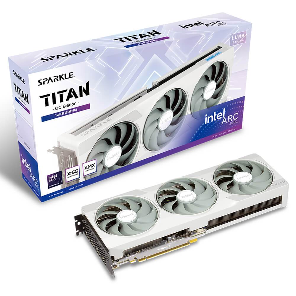 vga SPARKLE Intel® Arc™ B580 TITAN Luna OC, 12GB GDDR6