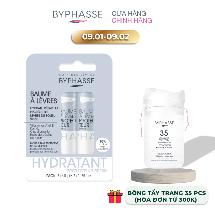 Set 2 SON DƯỠNG CHỐNG NẮNG SPF 30 (Moisturizing Protective Lip-Balm SPF30)