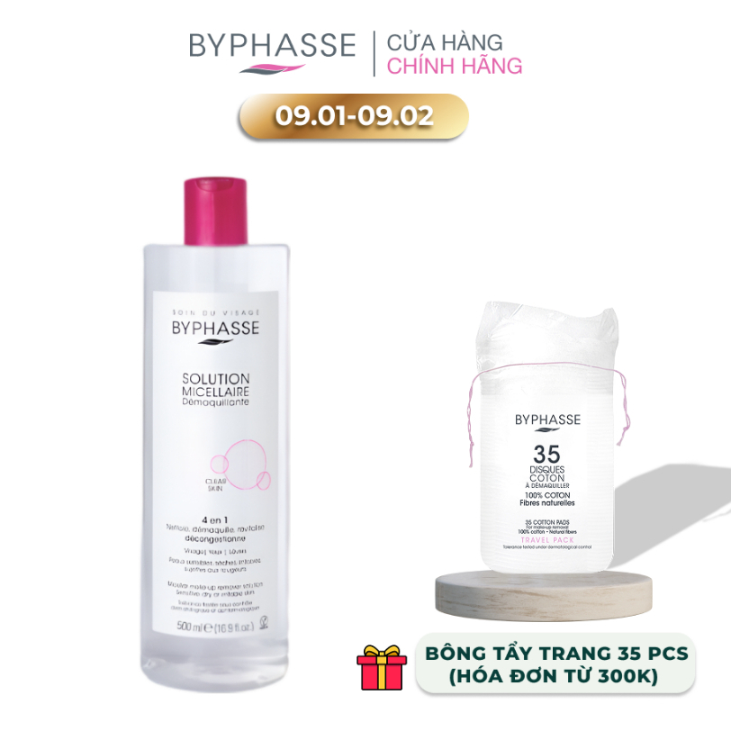 NƯỚC TẨY TRANG DỊU NHẸ CHO DA NHẠY CẢM, DA KHÔ VÀ DA DỄ KÍCH ỨNG BYPHASSE