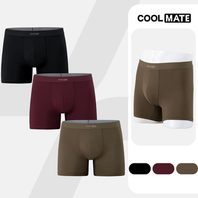 [MUA 2 GIẢM 5%]Combo 3 quần lót nam giữ nhiệt Trunk Exwarm mềm mại, giữ ấm tốt Coolmate