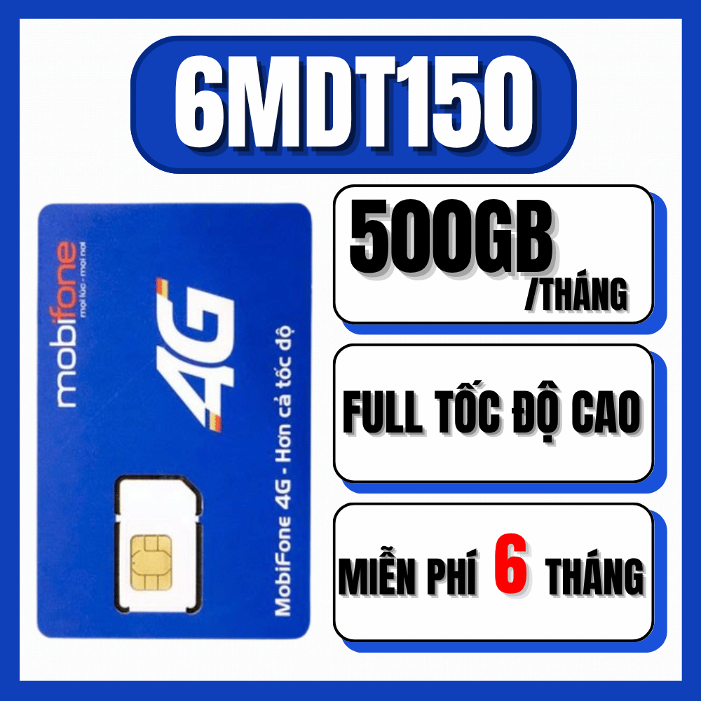 [ FREE 12 THÁNG ] Sim 5G Mobifone Tặng 1 Tỷ GB Data - CÓ ESIM - Các Gói MDT250A 12MDT150 12FD50 12MF