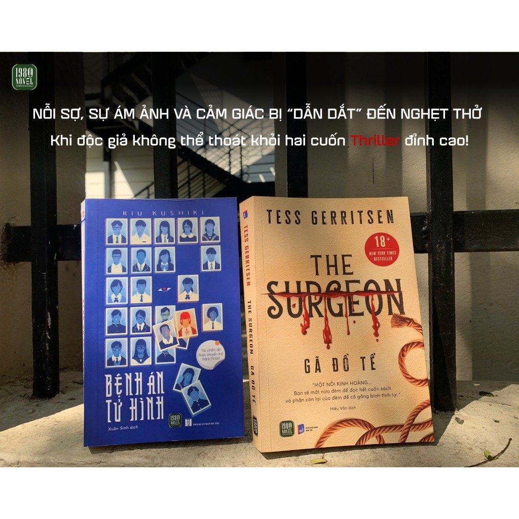 Bộ 2 cuốn sách: Bệnh án tử hình + The Surgeon Gã đồ tể - 1980Novel