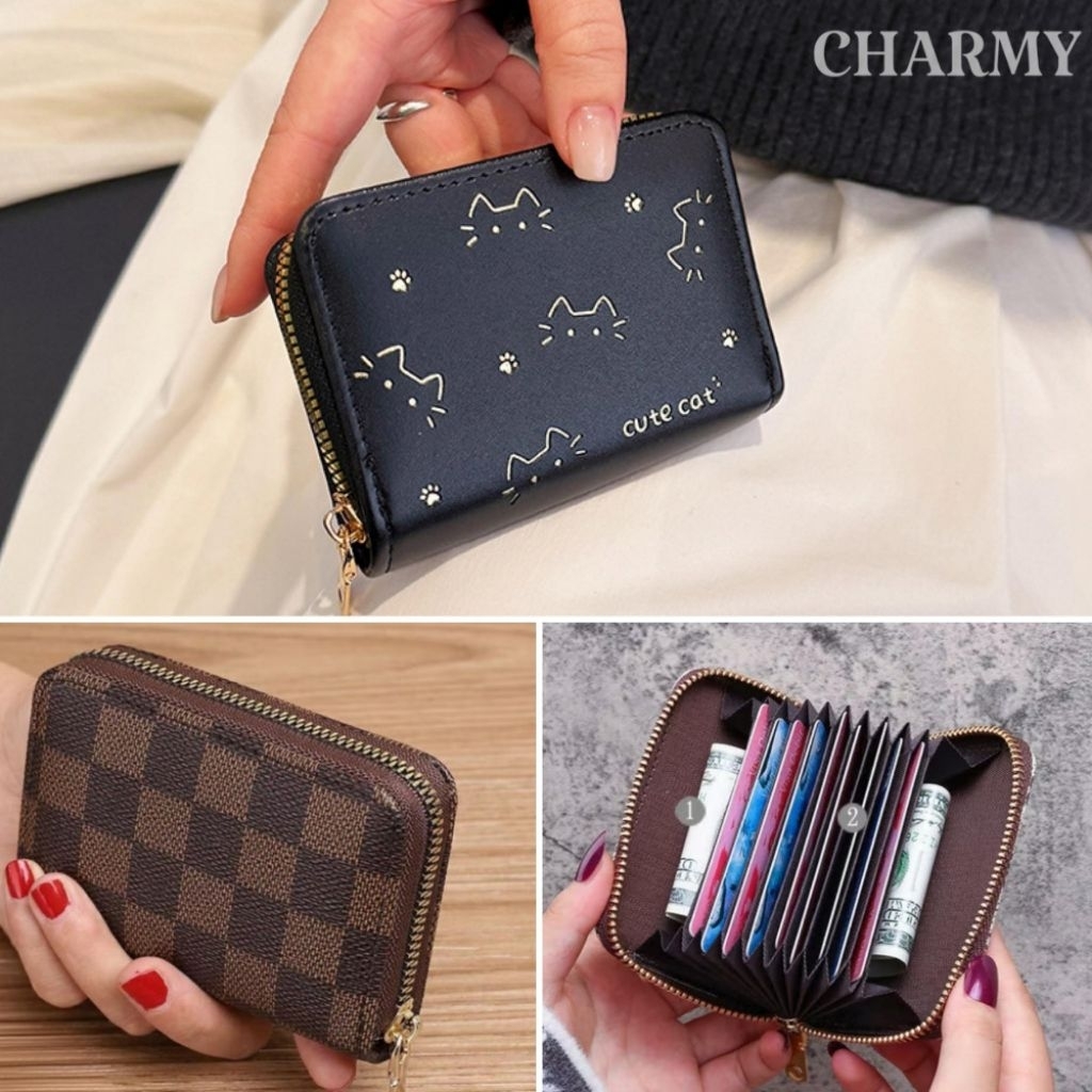 Ví cầm tay nữ mini hoạ tiết VUW21 nhỏ gọn thời trang tiện lợi