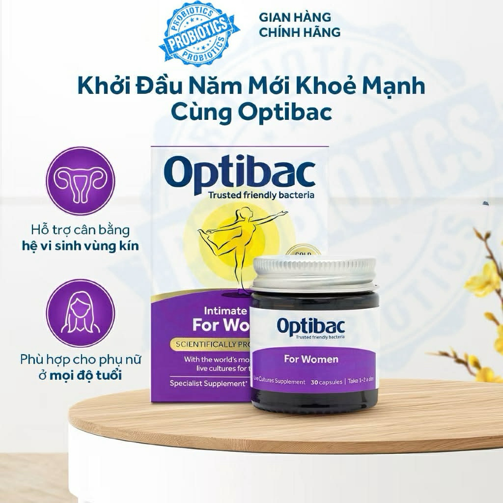 Men vi sinh Optibac tím (Optibac For Women) chuẩn nội địa UK