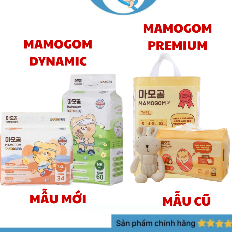Tã bỉm quần Mamogom Dynamic Mamogom Premium Đủ Size NB-XXXL Cho Bé - The Bunny