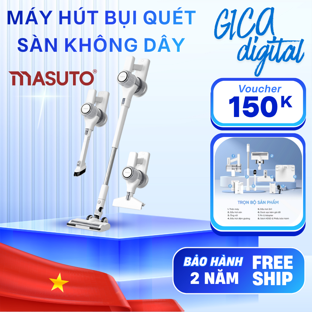Máy Hút Bụi Cầm Tay Không Dây Masuto