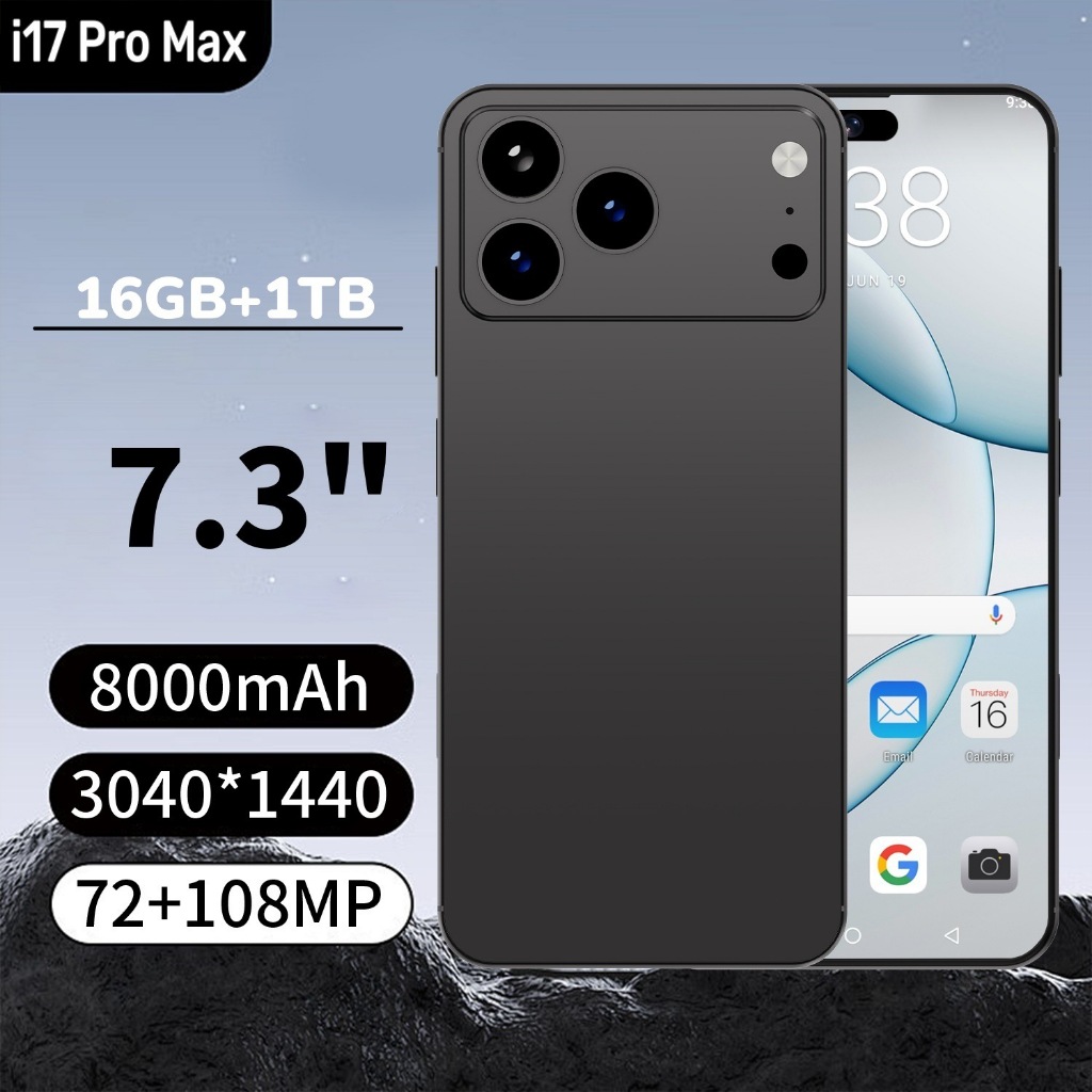 2025 i17 Pro Max 256G điện thoại thông minh 6.8inch HD đt máy tính điện thoại rẻ cho học sinh 3G/4G/